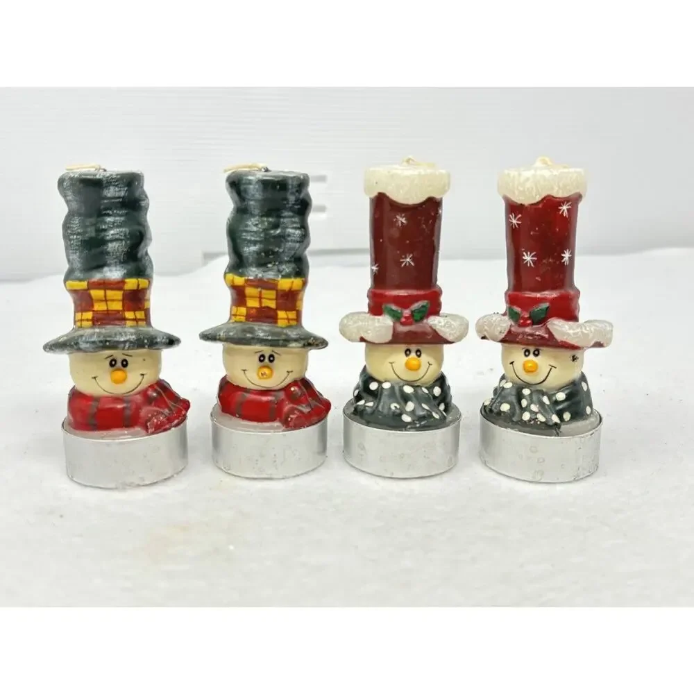 Snowman Tea‎ Light Candles Winter Christmas 4